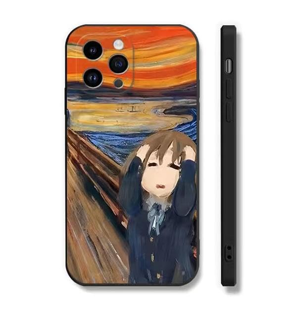 Amazon.co.jp: けいおん スマホケース 平沢唯 ムンクの世界:魂を叫ぶ
